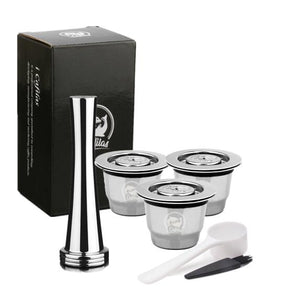 iCafilas Vip Link For Nespresso Reutilisable Refillable Capsule Crema Espresso Reusable New Refillable For Nespresso