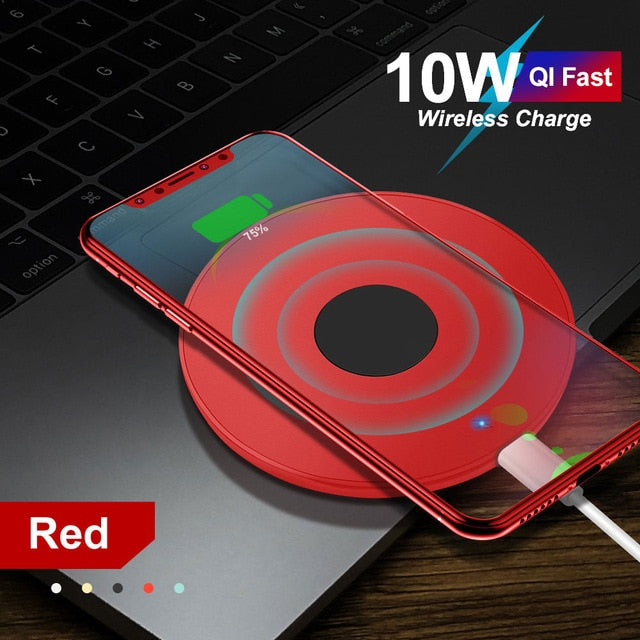 10w Qi Fast wireless Charging For Iphone 11 Pro X Xs Max XR For Samsung S8 S9 S10 Plus Note 10 9 Charging Pad wireless Charger