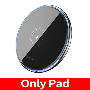 Essager 10W Qi Wireless Charger For iPhone 11 Pro Xs Max X Xr 8 Induction Fast Wireless Charging Pad For Samsung S20 Xiaomi mi 9