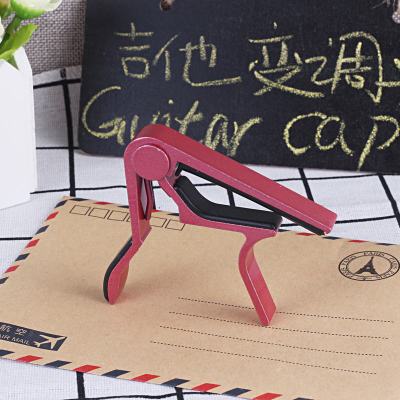 High Quality Aluminium Alloy Guitar Capo Guitar Accessories Quick Change Clamp Key Acoustic Classic Tone Adjusting Guitar Parts