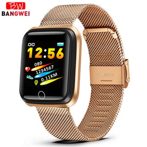 fashion SmartWatch Men women Heart Rate monitor Blood Pressure Tracker Fitness tracker Sport Waterproof Smart watch For iPhone