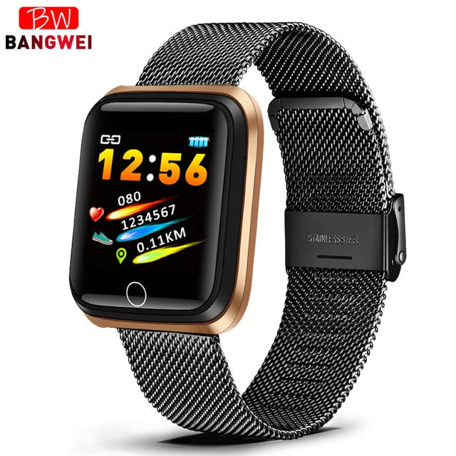 fashion SmartWatch Men women Heart Rate monitor Blood Pressure Tracker Fitness tracker Sport Waterproof Smart watch For iPhone