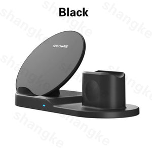 3 in 1 Fast Wireless Charger Dock Station Fast Charging For iPhone 11 11 Pro XR XS Max 8 for Apple Watch 2 3 4 5 For AirPods Pro