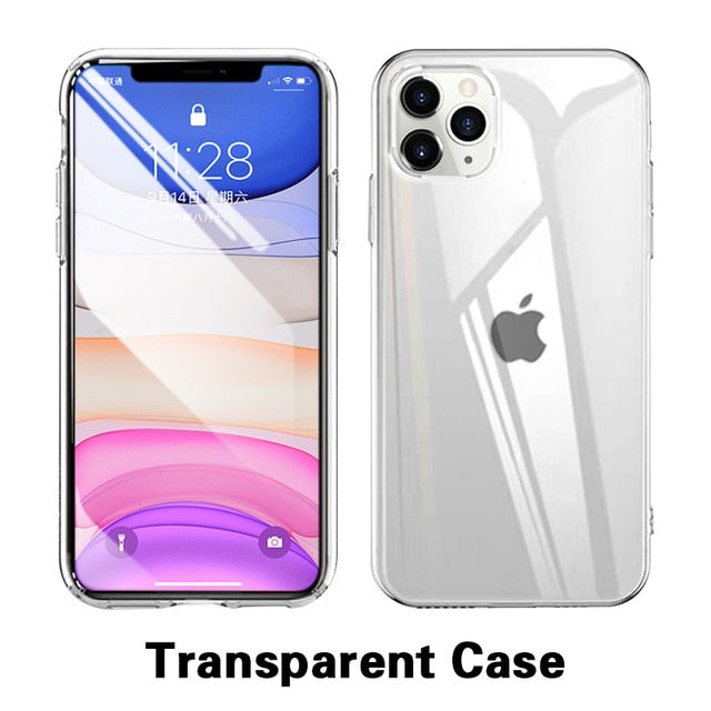 Luxury Shockproof Silicone Phone Cases For iPhone 11 Pro X XR XS MAX 6 7 8 Plus 11 Case Cover Transparent Protection Back Cover