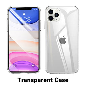 Luxury Shockproof Silicone Phone Cases For iPhone 11 Pro X XR XS MAX 6 7 8 Plus 11 Case Cover Transparent Protection Back Cover