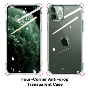 Luxury Shockproof Silicone Phone Cases For iPhone 11 Pro X XR XS MAX 6 7 8 Plus 11 Case Cover Transparent Protection Back Cover