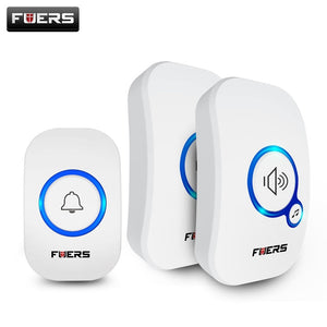 Fuers Wireless Doorbell Welcome bell Home Chime Door bell Alarm 32 Songs Smart Doorbell EU Plug doorbell ring Waterproof Button