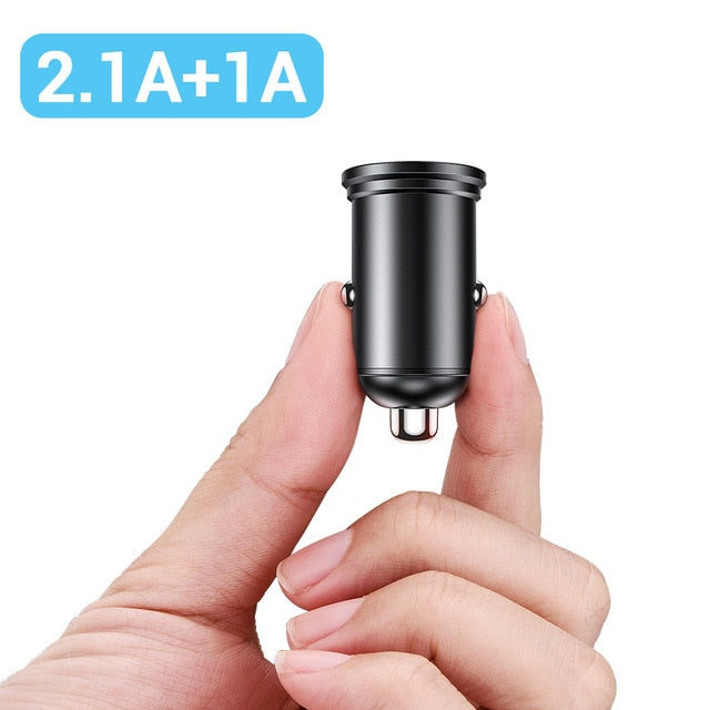 FIVI Dual QC 3.0  Car Charger for mobile phone PD3.0 Charger for iphone 11 pro Samsung huawei xiaomi mini car charger All Metal