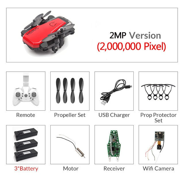 Foldable Mini Drone With RC Quadrocopter With Camera HD Quad-Counter With High Hold RC Helicopter VS E61 HS210 LF606 S9HW E016H