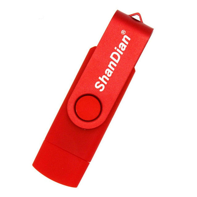 SHANDIAN USB flash drive OTG high Speed drive 64 GB 32 GB 16 GB 8 GB 4GB external storage double Application Micro USB Stick