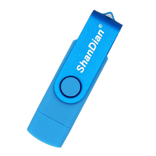 SHANDIAN USB flash drive OTG high Speed drive 64 GB 32 GB 16 GB 8 GB 4GB external storage double Application Micro USB Stick