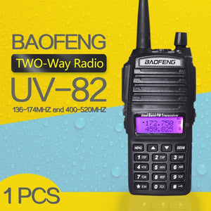 Walkie Talkie BaoFeng UV-82 Dual-Band 136-174/400-520 MHz FM Ham Two Way Radio, Transceiver, Walkie Talkie