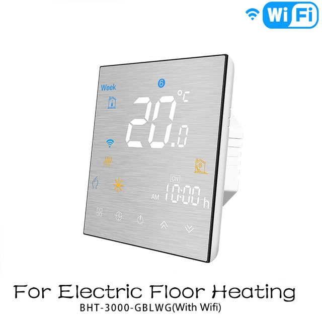 WiFi Smart Thermostat Temperature Controller for Water/Electric floor Heating Water/Gas Boiler Works with Alexa Google Home