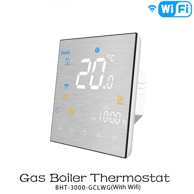 WiFi Smart Thermostat Temperature Controller for Water/Electric floor Heating Water/Gas Boiler Works with Alexa Google Home