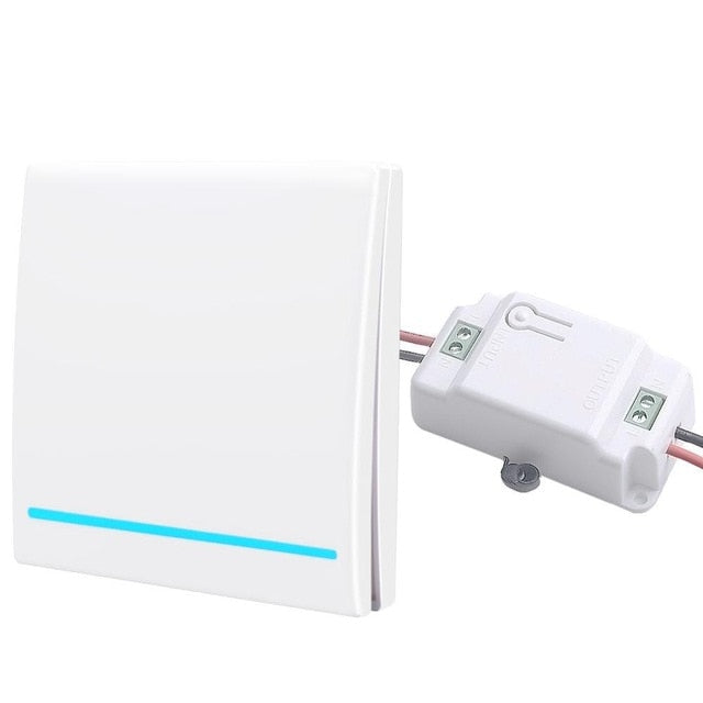 SMATRUL 1/2/3 gang 433Mhz smart push Wireless Switch Light RF Remote Control 110V 220V Receiver Wall Panel button Ceiling Lamp