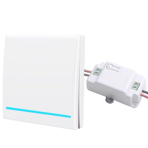 SMATRUL 1/2/3 gang 433Mhz smart push Wireless Switch Light RF Remote Control 110V 220V Receiver Wall Panel button Ceiling Lamp