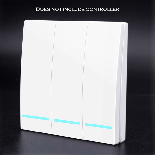 SMATRUL 1/2/3 gang 433Mhz smart push Wireless Switch Light RF Remote Control 110V 220V Receiver Wall Panel button Ceiling Lamp