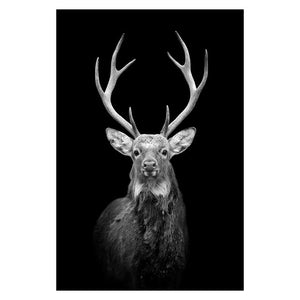 Canvas Painting Animal Wall Art Lion Elephant Deer Zebra Posters and Prints Wall Pictures for Living Room Decoration Home Decor
