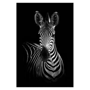Canvas Painting Animal Wall Art Lion Elephant Deer Zebra Posters and Prints Wall Pictures for Living Room Decoration Home Decor