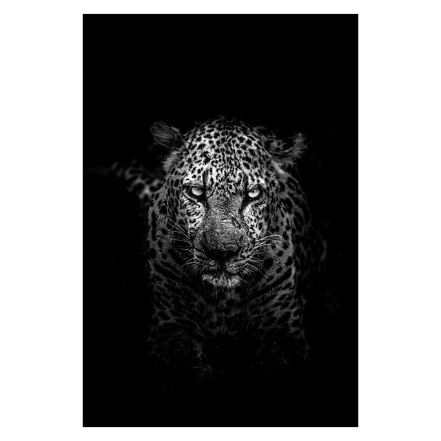 Canvas Painting Animal Wall Art Lion Elephant Deer Zebra Posters and Prints Wall Pictures for Living Room Decoration Home Decor