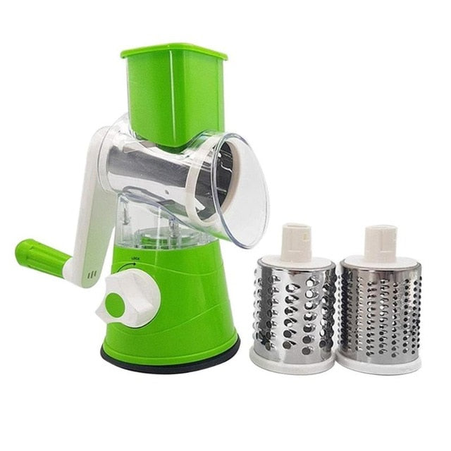 3 In1 Multifunctional Round Mandoline Slicer Manual Vegetable Cutter grater Vegetable Spiralizer Potato Slicer Kitchen Gadgets