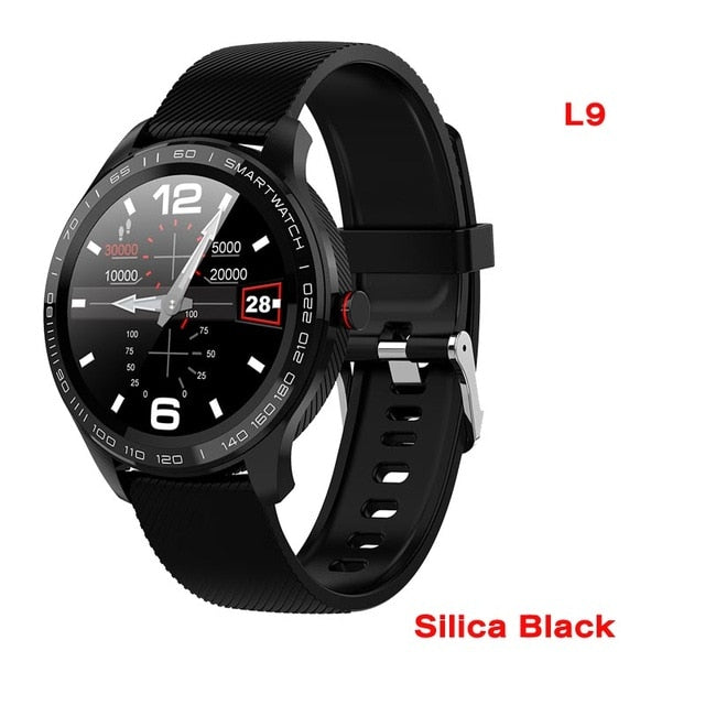 LEMFO Smart Watch Men ECG Heart Rate Blood Pressure Monitor 1.3 inch Full Screen Touch IP68 Waterproof Smartwatch