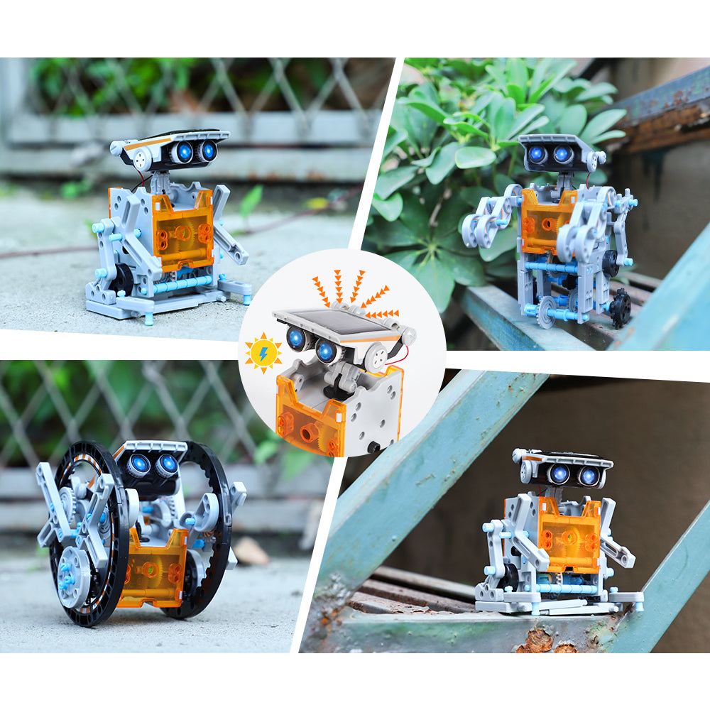 Toy Robot Designer Mini Solar Energy Science Building Educational Learning Toys for Children Age 7-12