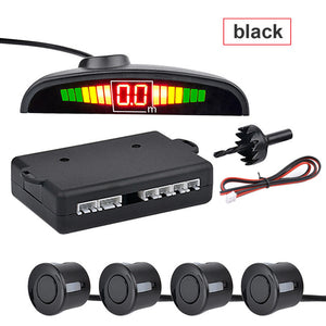 AOSHIKE Car Auto Parktronic LED Parking Sensor with 4 Sensors Reverse Backup Car Parking Radar Monitor Detector System Display