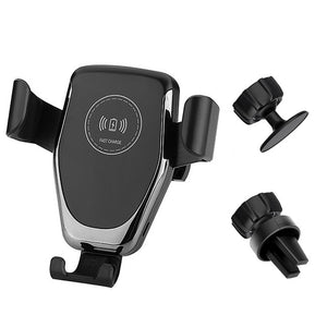 FDGAO Automatic Gravity Qi Wireless Car Charger Mount For IPhone 11 XS XR X 8 10W Fast Charging Phone Holder for Samsung S10 S9