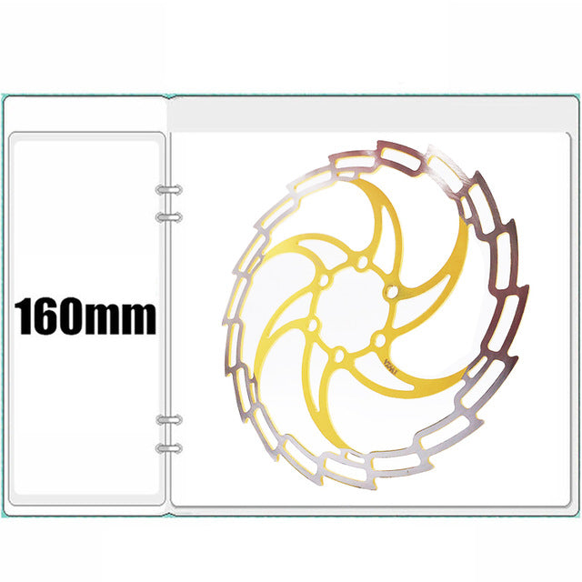 VXM Super-light 160mm/180mm DH MTB Road Bike Brake Rotors 180mm Down Hill Bicycle Brake Six Nail Disc Cycling Pads Bicycle Parts