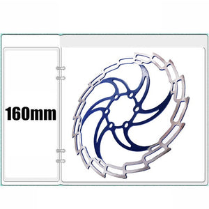 VXM Super-light 160mm/180mm DH MTB Road Bike Brake Rotors 180mm Down Hill Bicycle Brake Six Nail Disc Cycling Pads Bicycle Parts