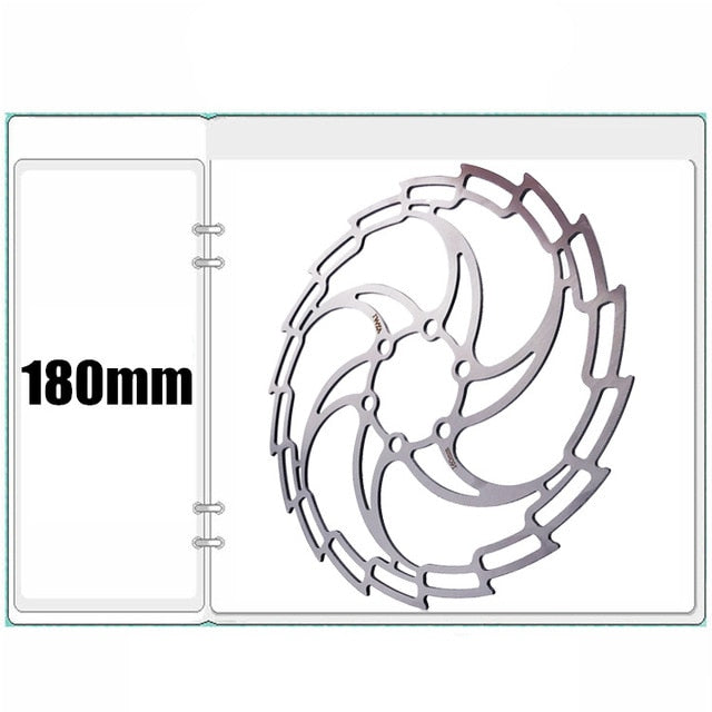 VXM Super-light 160mm/180mm DH MTB Road Bike Brake Rotors 180mm Down Hill Bicycle Brake Six Nail Disc Cycling Pads Bicycle Parts