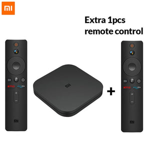 Original Global Xiaomi Mi TV Box S 4K Ultra HD Android TV 8.1 HDR 2G 8G WiFi Google Cast Netflix Smart TV Mi Box 4 Media Player