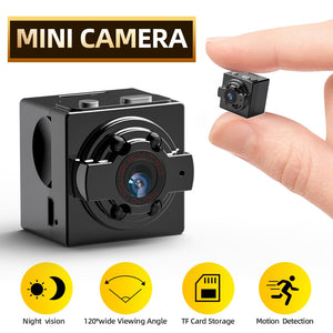 SDETER Mini Camera HD 720P Camera Camcorders Sport DV IR Night Vision Motion Detection Small Camcorder DVR Video Recorder  Cam