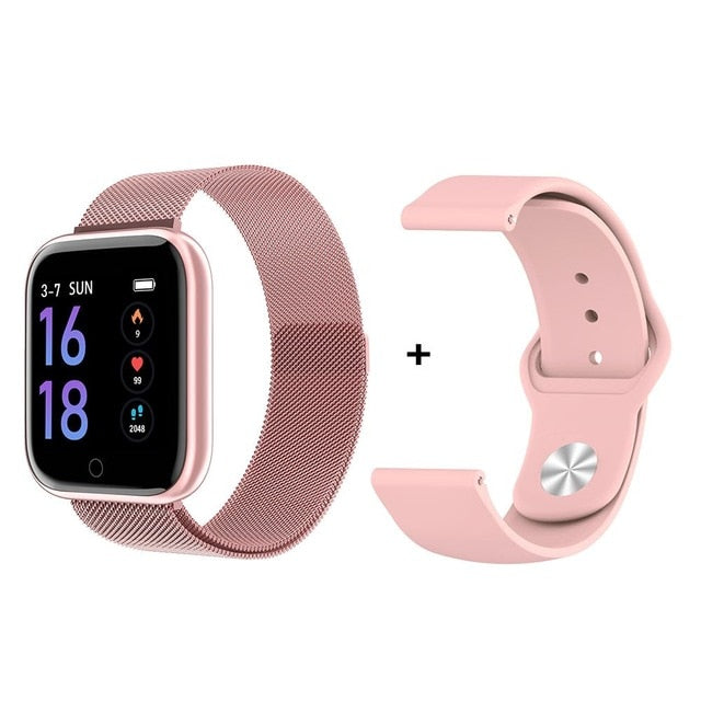 2019 New Women Waterproof Smart Watch T80 Bluetooth Smartwatch For Apple IPhone Xiaomi Heart Rate Monitor Fitness Tracker