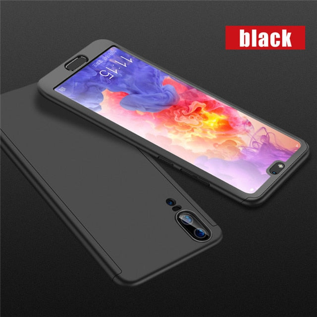 Luxury 360 Full Cover Glass Case For Huawei P30 P20 Mate20 Lite P Smart Y7 Y6 PRO Y9 2019 Nova 3 3i 3E P10 P9 Protective Cover