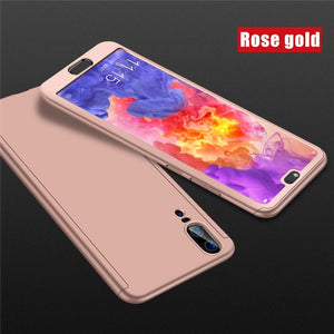 Luxury 360 Full Cover Glass Case For Huawei P30 P20 Mate20 Lite P Smart Y7 Y6 PRO Y9 2019 Nova 3 3i 3E P10 P9 Protective Cover