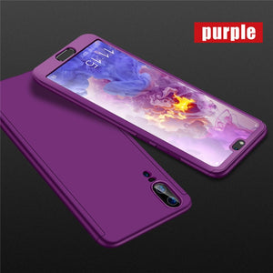 Luxury 360 Full Cover Glass Case For Huawei P30 P20 Mate20 Lite P Smart Y7 Y6 PRO Y9 2019 Nova 3 3i 3E P10 P9 Protective Cover