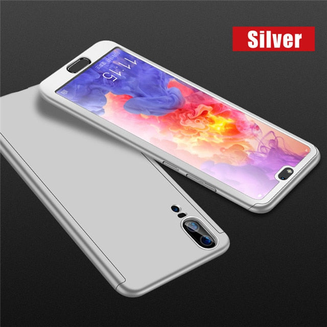 Luxury 360 Full Cover Glass Case For Huawei P30 P20 Mate20 Lite P Smart Y7 Y6 PRO Y9 2019 Nova 3 3i 3E P10 P9 Protective Cover