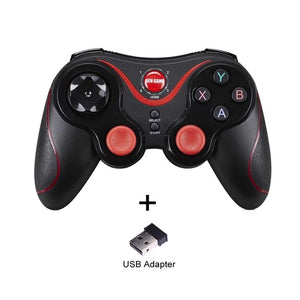 Venta al por mayor Terios T3 X3 Joystick inalámbrico Gamepad controlador de juego bluetooth BT3.0 Joystick para teléfono móvil Tablet TV Box Holder