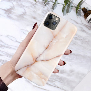 Moskado Phone Case For iPhone 6 6s 7 8 Plus Luxury Glossy Granite Stone Marble Texture Cover For iPhone 11 Pro X XS Max XR Shell