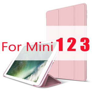 Para iPad Air 2 1 Ar Caso 2018 9.7 10.2 2019 Funda Estojo para iPad 6th 7th geração Caso para iPad 2 3 4 Mini 1 2 3 4 5