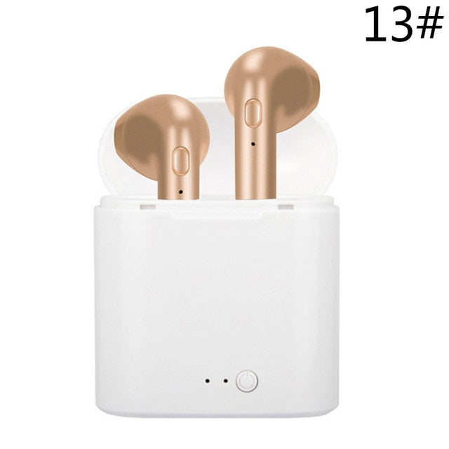 Bluetooth Earphones I7s TWS Sports Fitness Wireless Headsets Stereo Wireless Bluetooth Earphone With Charging Box for All Phone