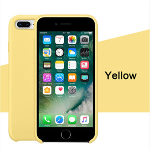 Luxury Silicone Case For iphone 7 8 6S 6 Plus 11 Pro X XS MAX XR Case on Apple iphone 7 8 plus X 10 Cover case Official Original