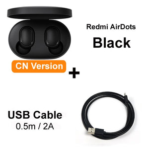 Original Xiaomi Redmi Airdots TWS Headphones Xiaomi Wireless earphone Voice control Bluetooth 5.0 Noise reduction Tap Control