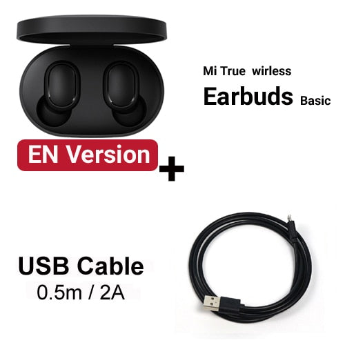 Original Xiaomi Redmi Airdots TWS Headphones Xiaomi Wireless earphone Voice control Bluetooth 5.0 Noise reduction Tap Control