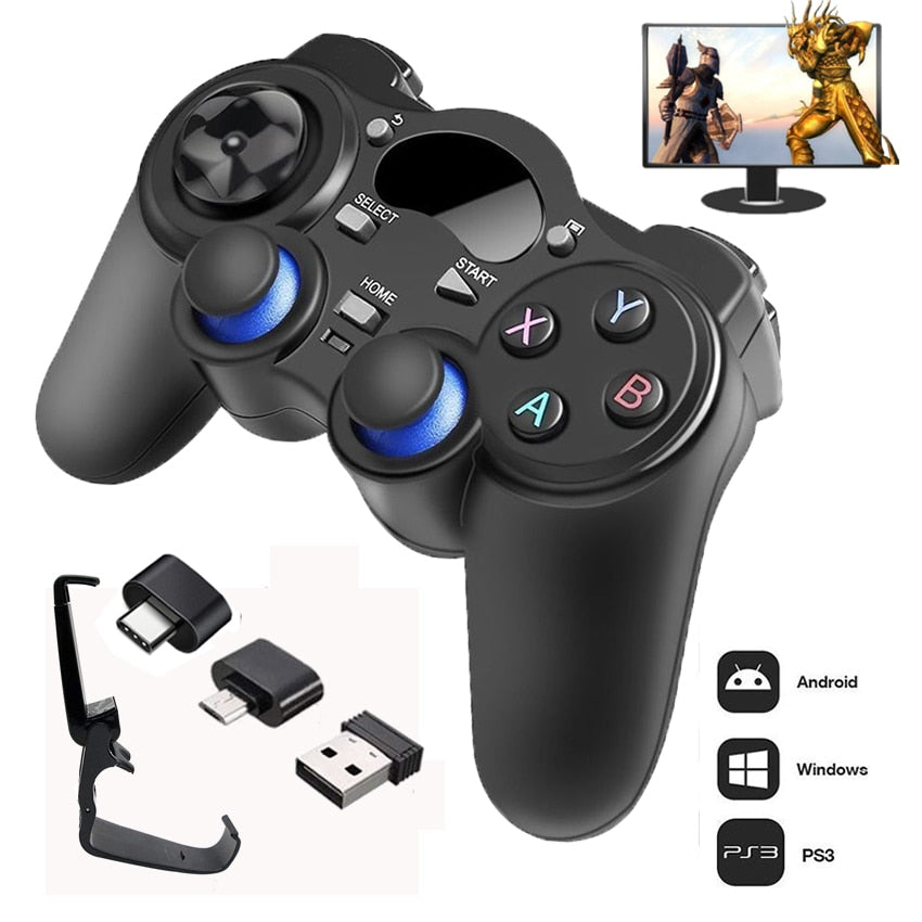 2.4 G Controller Gamepad Android Wireless Joystick Joypad with OTG Converter For PS3/Smart Phone For Tablet PC Smart TV Box
