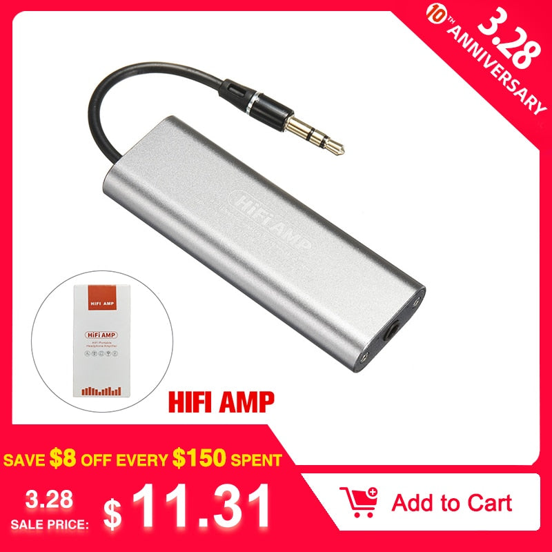 LEORY SD05 Professional Portable Mini 3.5mm Headphone Audio Amplifier for Mobile Phones