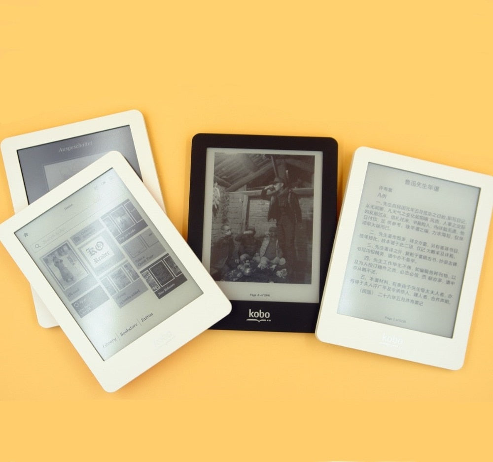 eBook eReader Kobo Glo N613 e-Book Touch screen e-ink 6 inch 1024x768 2GB WIFI book Reader Front backlight