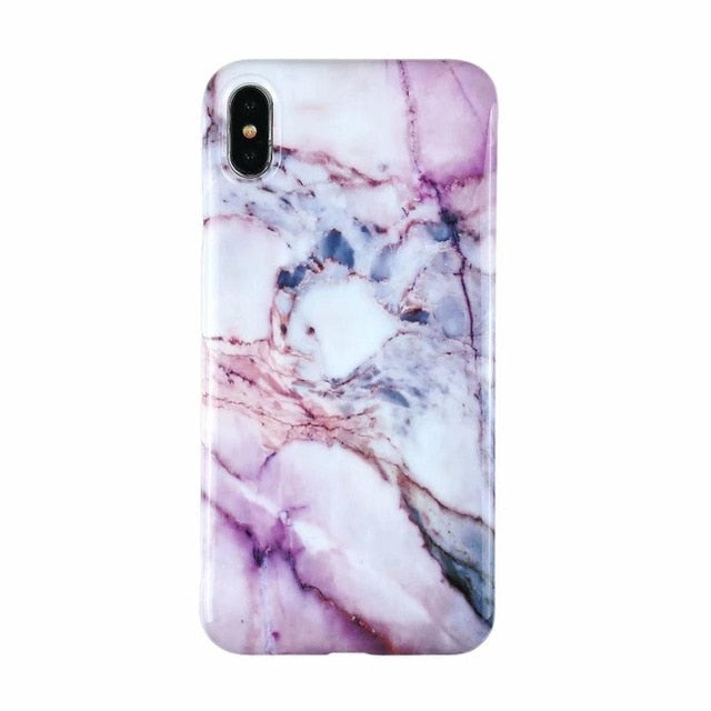 Marbre X étuis pour iphone X XS Max étui souple coque arrière en TPU pour iphone XS XR iphone 8 7 6 6S Plus housse de téléphone